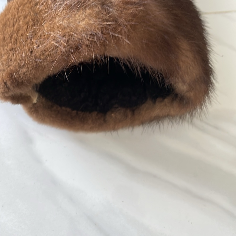 Beautiful extra warm women’s genuine shearling with mink colour and cuff sz XL - Picture 8 of 12